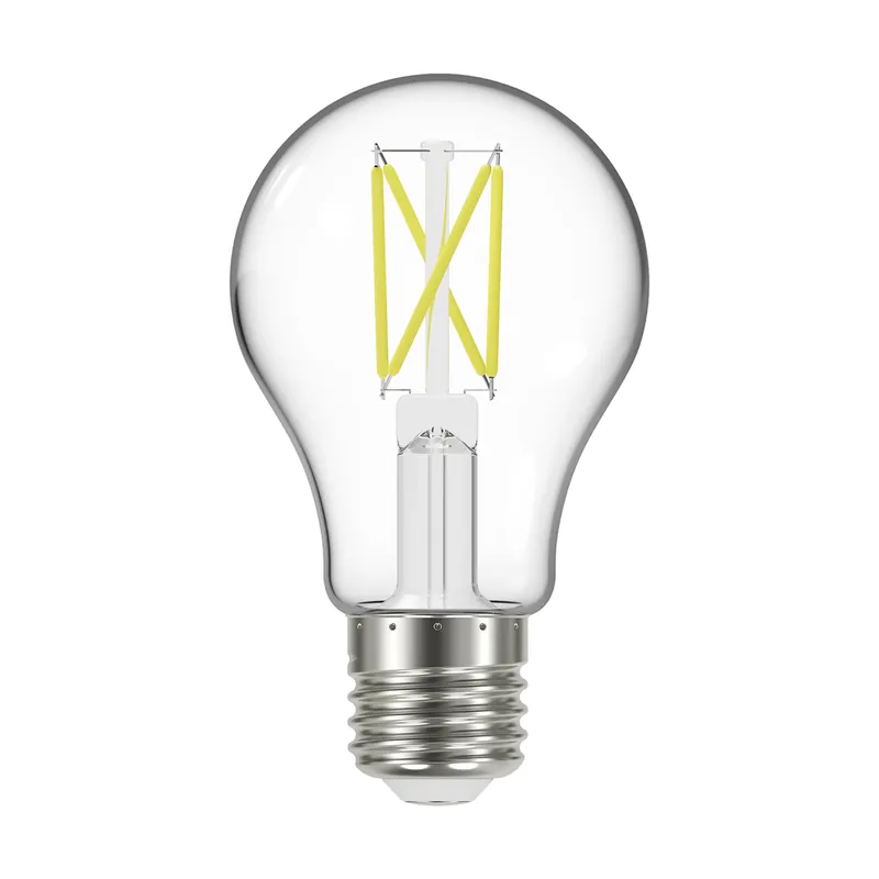 Satco S12409 5 Watt LED A19 Clear Medium Base 3000K 90 CRI 120 Volt