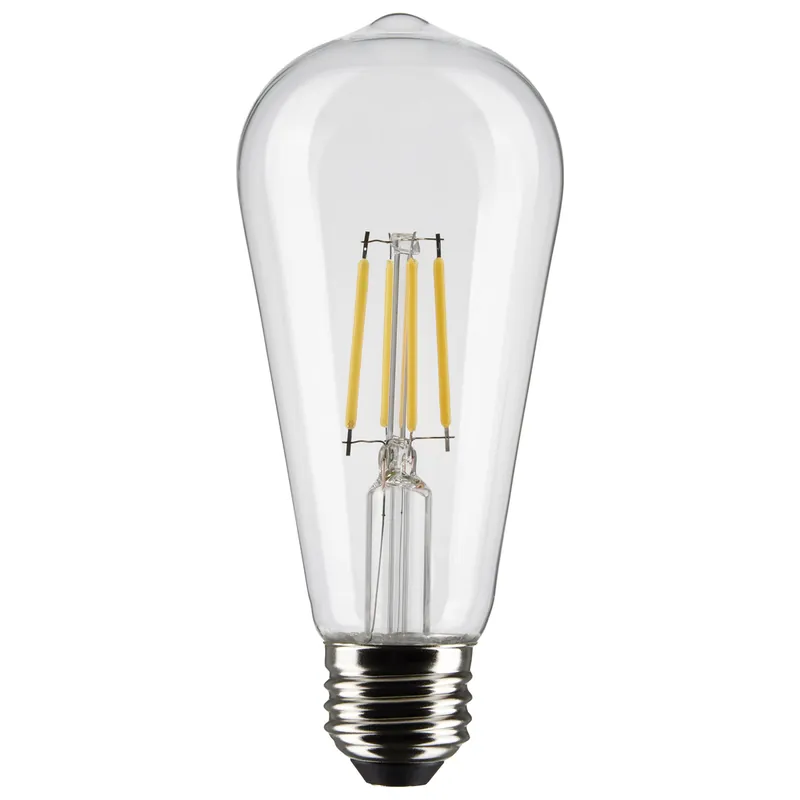 Satco S21361 5 Watt ST19 LED Clear Medium Base 90 CRI 3000K 120 Volt
