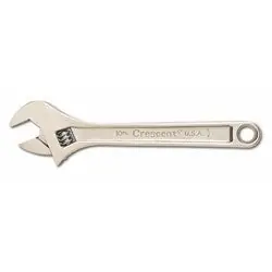 APEX TOOL GROUP AC110 10 Chrome Finish Adjustable Wrench