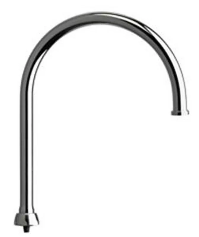 Chicago Faucets GN8FCJKABCP 1.5 GPM Rigid Swing Gooseneck Spout