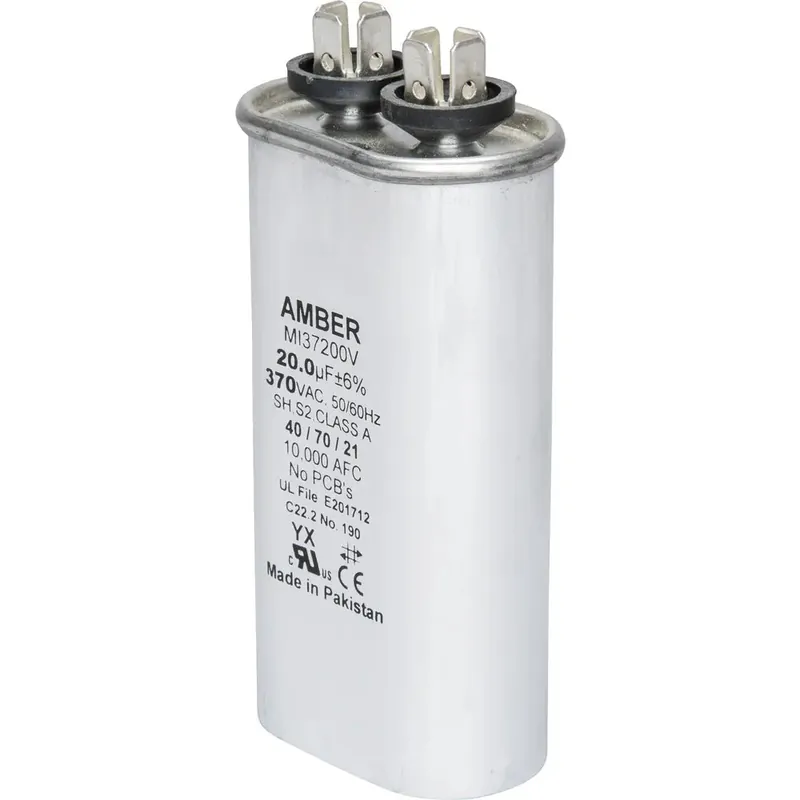 DiversiTech 37200H Motor Run Capacitor 370 VAC Oval 20µF