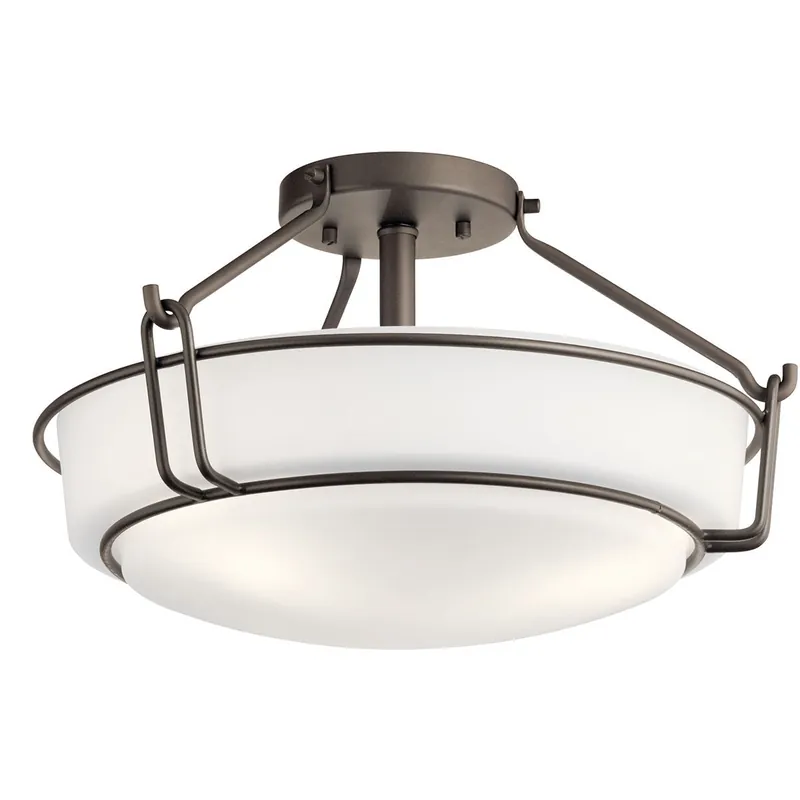 Kichler 44085OZ The Alkire Semi Flush Light 16.5 Inch