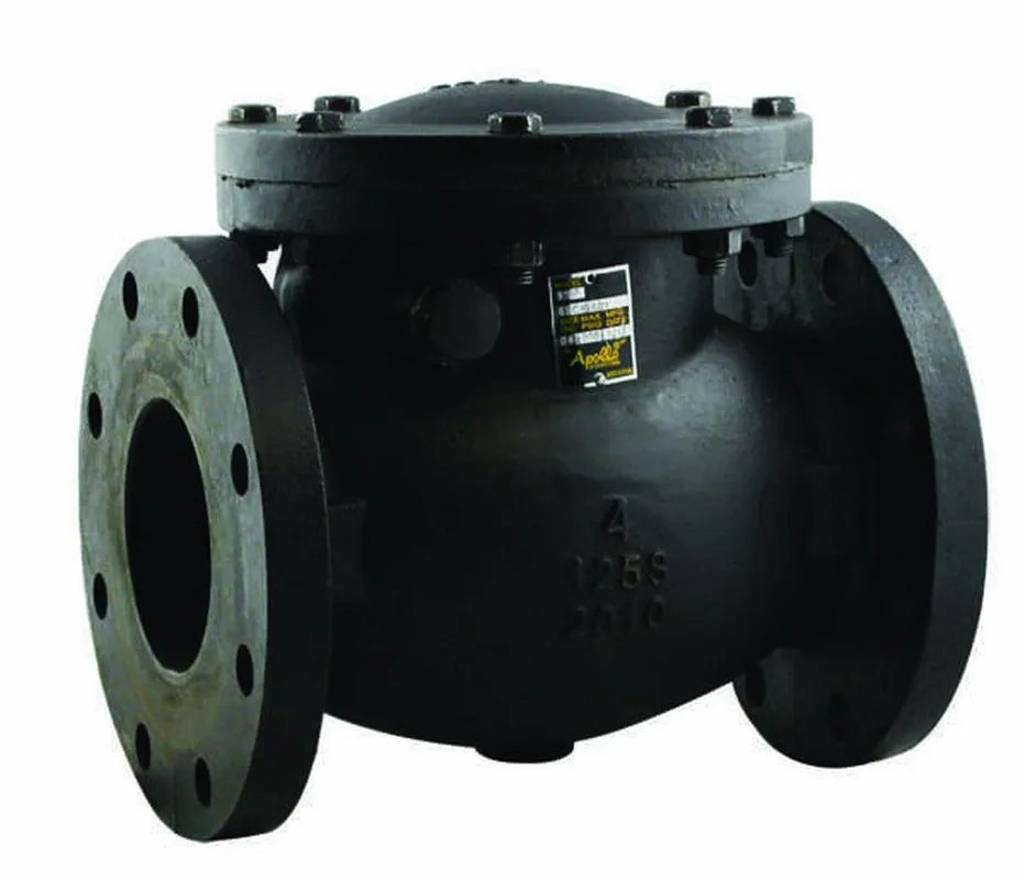 Apollo Valves 6WC100E1LF Model 910WE-LF 3 in. Epoxy Coated Cast Iron Flanged Check Valve A6WC100E1LF
