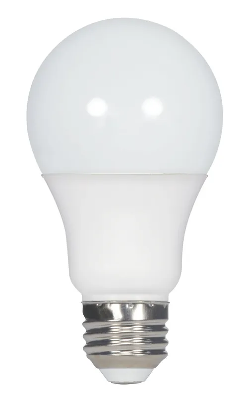 Satco S9704 10 Watt A19 LED 3000K Medium Base 220 Degree Beam Angle 90CRI 120 Volt
