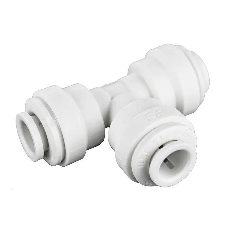 John Guest PP0208WP Speedfit 1/4 in. Union Plastic Tee
