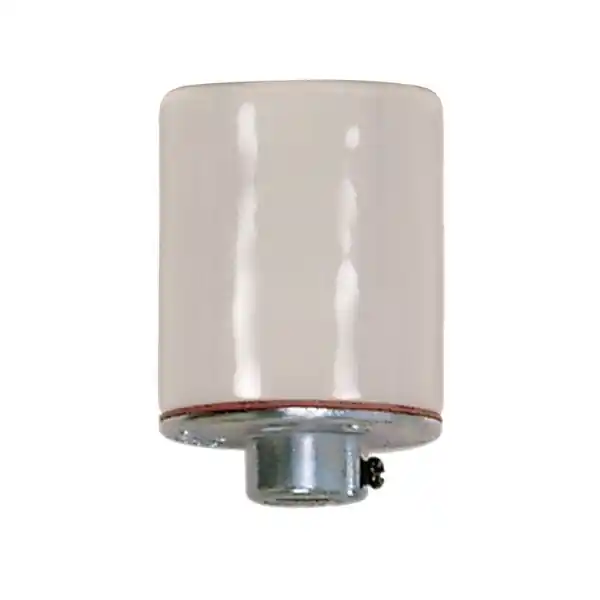 Satco 80/1214 Keyless Porcelain Socket With 1/8 IPS Metal Cap 660W 250V