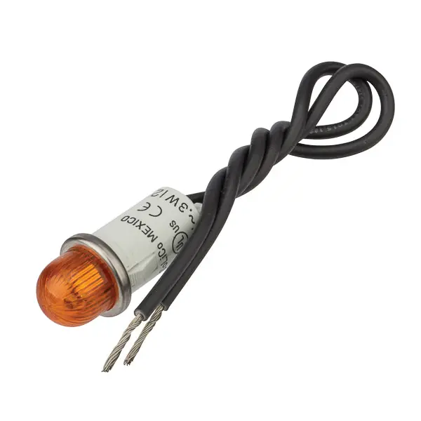 NSI 79912LW Indicator Light 105 to 125 V Snap Mount