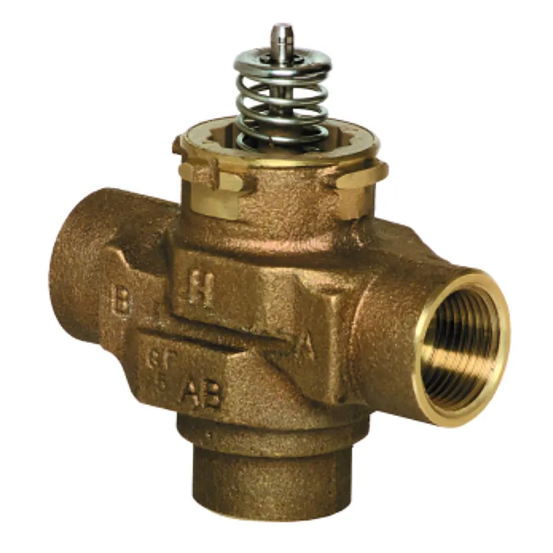Resideo VCZML6000/U 3-Way 3/4 In Sweat VC Valve Assembly 7.5 Cv and quick open flow
