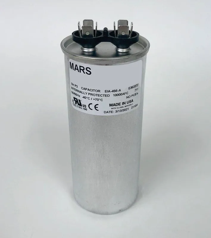 MARS 14107 USA 7.5 MFD 440/370V Round Run Capacitor