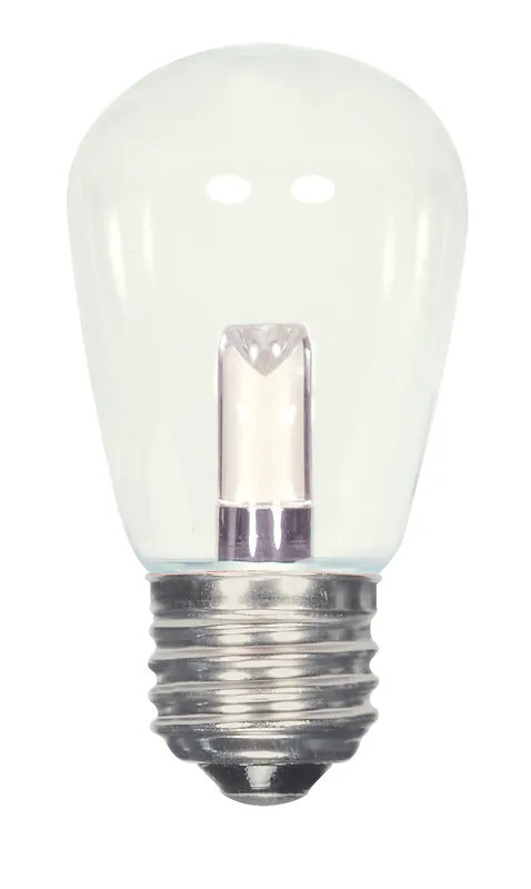 Satco S9174 Sign & Indicator, Designation: 1.4W LED S14 - Clear - Medium Base - 120V
