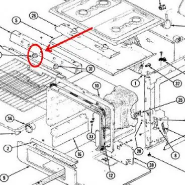 Whirlpool WP7731P018-60 Knob