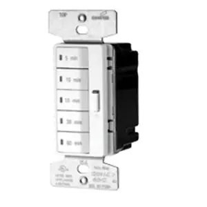 Cooper Wiring Device PT18M-C2 120-Volt AC 15-Amp 1-Pole 60 min 5 Button Minute Timer With Off
