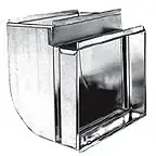 GRAY METAL 8241624-189SDR FVPCAR1624 POWER 24 X 8 TO 24 X 16 COLD AIR RETURN BOOT