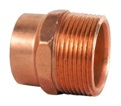 NIBCO 904R 1-1/4 in. Sweat x 1-1/2 in. Male Wrot Copper DWV Reducing Adapter