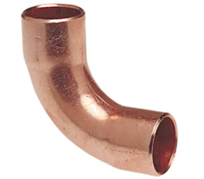 NIBCO 607LT-CB 2 in. Sweat Wrot Copper 90-Degree Long Radius Elbow Lead Free