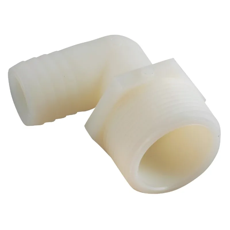 Anderson Metals 53720-0406 1/4 In. Barb x 3/8 In. MIP 90 Deg. Nylon Elbow (1/4 Bend)