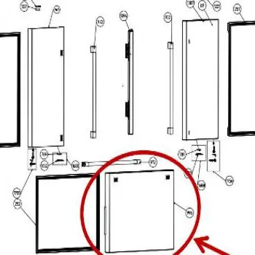 Blomberg 4944550100 PU_FRZ_DOOR_ASSEMBLY