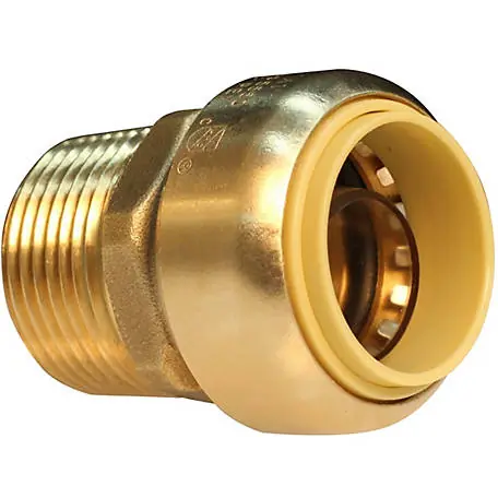 QuickFitting LF832MR Push-Fit MIP Straight Adapter Lead-Free 1 x 1 MNPT