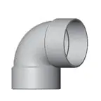 Normandy Products SGLS1013 4 90 Elbow Short Turn PVC ASTM 3034