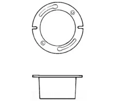 TYLER PIPE 2-252 4 X 2 In. Cast Iron Closet Flange
