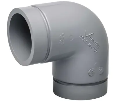 Victaulic F04035000C 4 in. Grooved CPVC 90-Degree Elbow